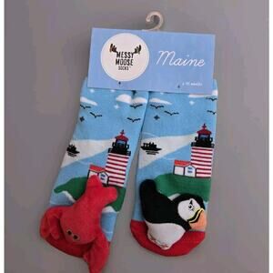 Messy Mouse Socks Maine‎ Lobster Lighthouse Baby Size 6-12mos NWT - S9